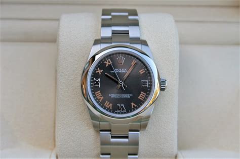 rolex oyster perpetual 31mm dark grey 177200|oyster perpetual 31.